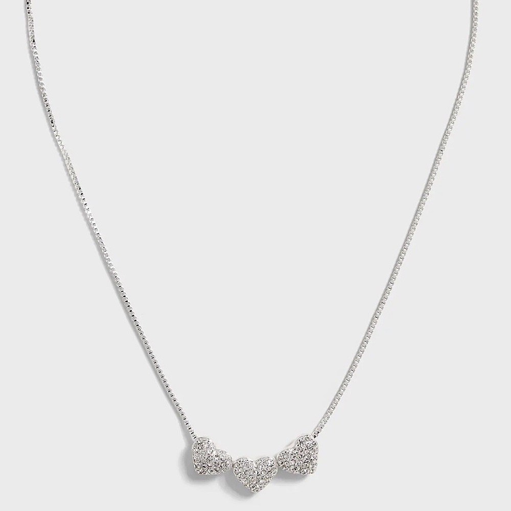 Banana Republic Silver Heart Necklace